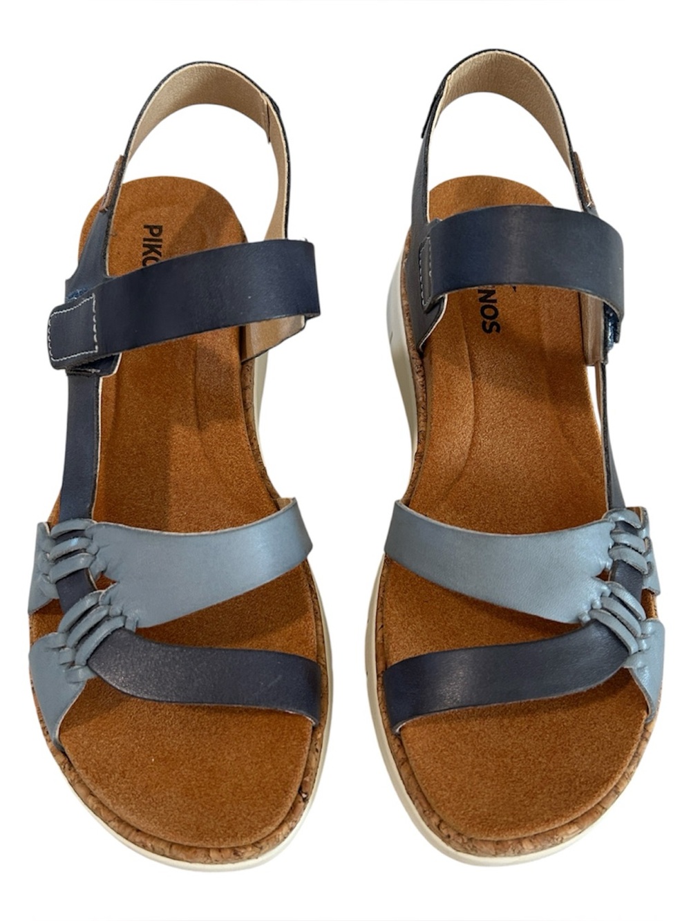 Pikolinos Palma Wedge Sandal, Denim, Size EU41/US10-10.5, NWOT Display pair - Picture 4 of 11